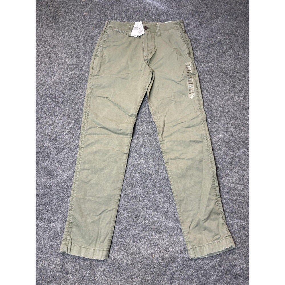 American Eagle Outfitters Chino Pants Mens 29x32 Green Slim Flex Lived-In Khakis